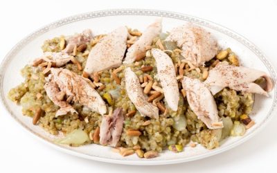 Freekeh au poulet recette orientale saine et rassasiante