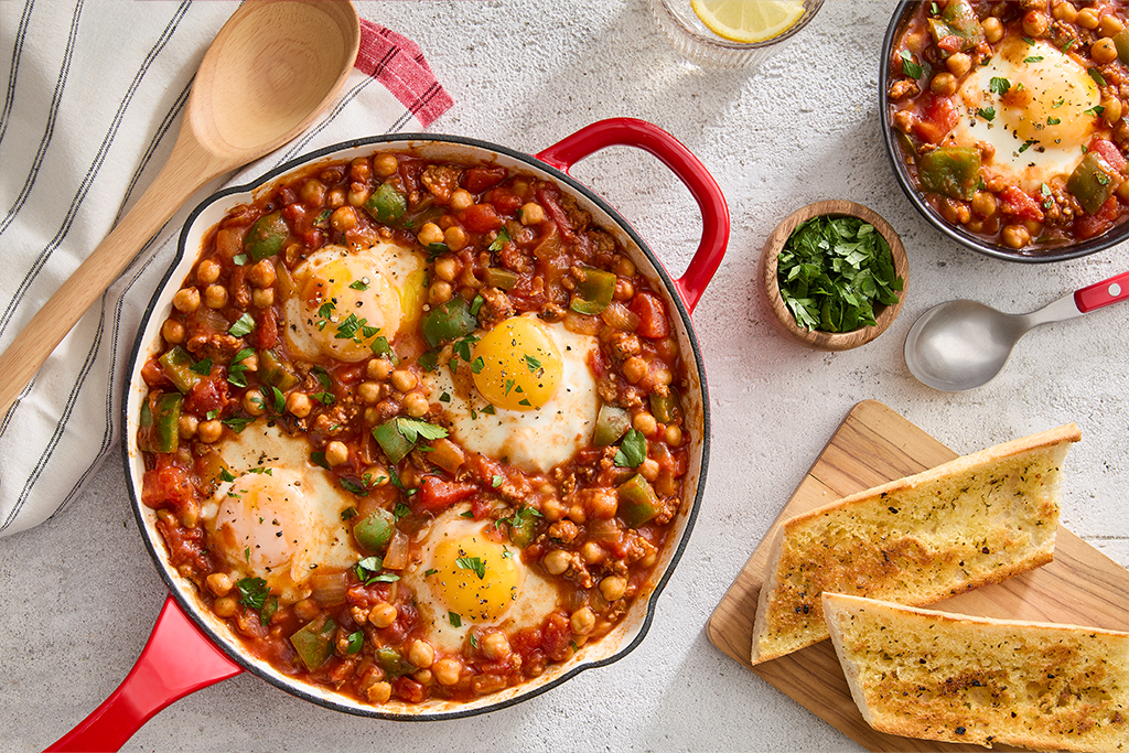 Shakshuka épicée aux œufs recette orientale facile